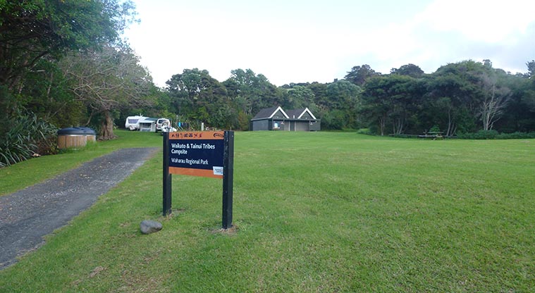 Tainui campground - Entrance to the campground.