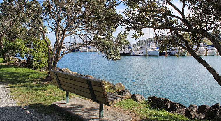 98 Pinecrest Drive - Seat with a view of the marina. Photo credit: M Loubser.