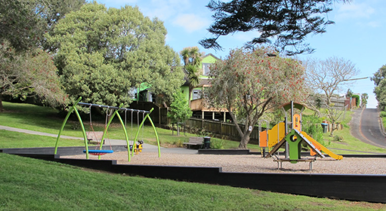 Arthur S Richards Memorial Park - Children playground by Parau Street. Photo credit: S Hulse.