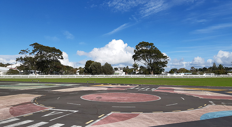 Avondale Central Reserve - Learn-to-ride track. Photo credit: T Hodder.