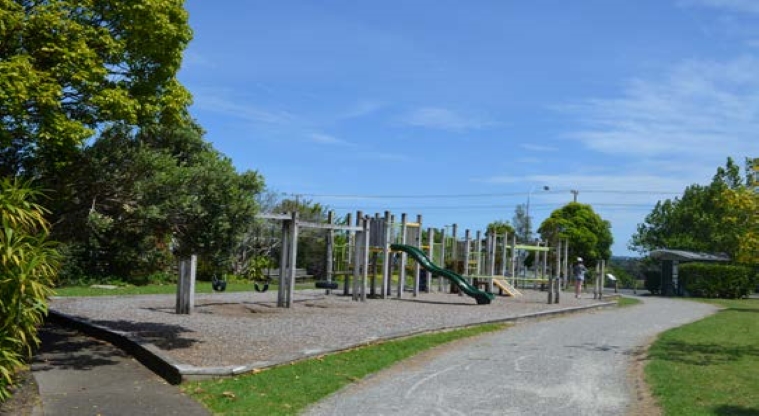 Bayswater Park – Swings, slide and climbing gym.