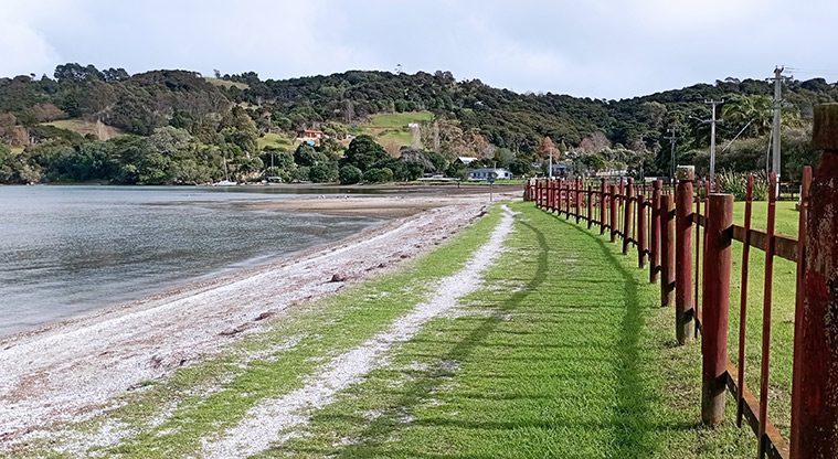 Blackpool Beach - The fence along the front of Blackpool Cemetery Reserve and the beach. Photo credit: K Sumner.