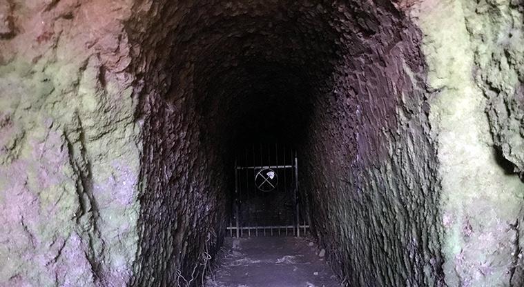 Blind Bay Recreational Reserve - The entrance into the mine.