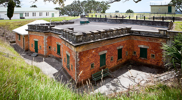 Fort Takapuna Reserve - Historic military building.