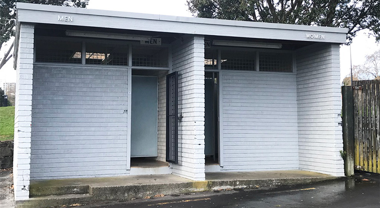 Grey Lynn Park - Toilets between two of the sports fields.
