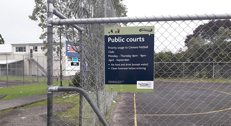 Harold Moody Reserve - Fenced netball court.