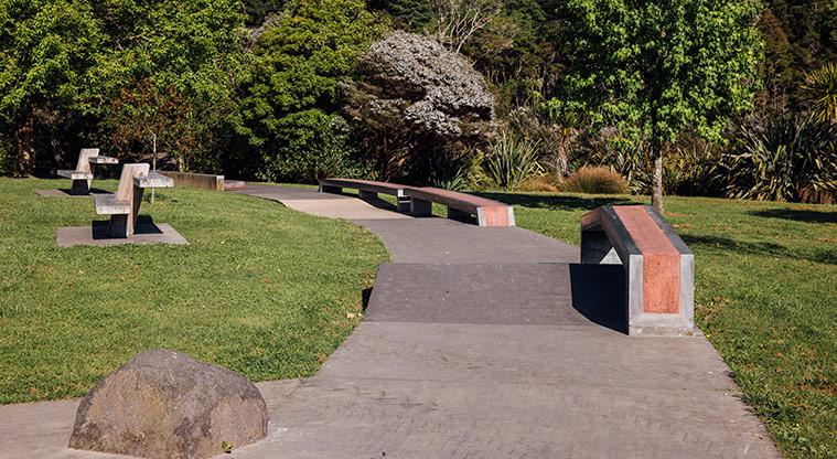 Hooton Reserve - Skate ledges and rails. Photo credit: Jay Farnworth.