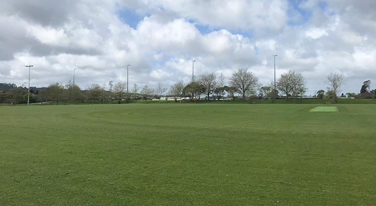 Huapai Recreation Reserve - Looking across one of the sports fields.