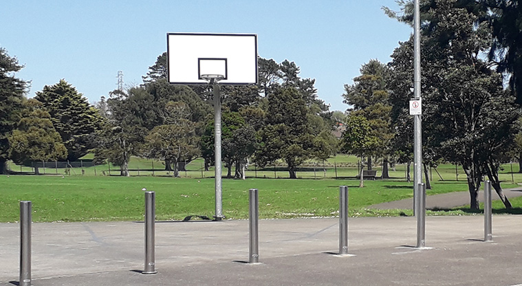 Keith Hay Park - Basketball half-court.