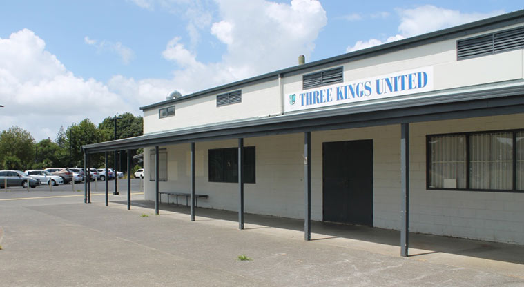 Keith Hay Park - Three Kings United Footbal Club sits at the northern end of the park.