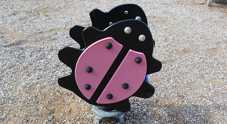 Major Henry Greens - Ladybird rocker toy. Photo credit: M Loubser.