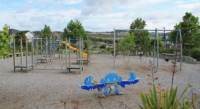 Major Henry Greens - Photo credit: Playground with climbing equipment, slide, seesaw, rocker toys and a swing set. M Loubser.