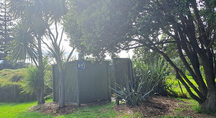 Medlands Playground Reserve - Toilet block under the trees.