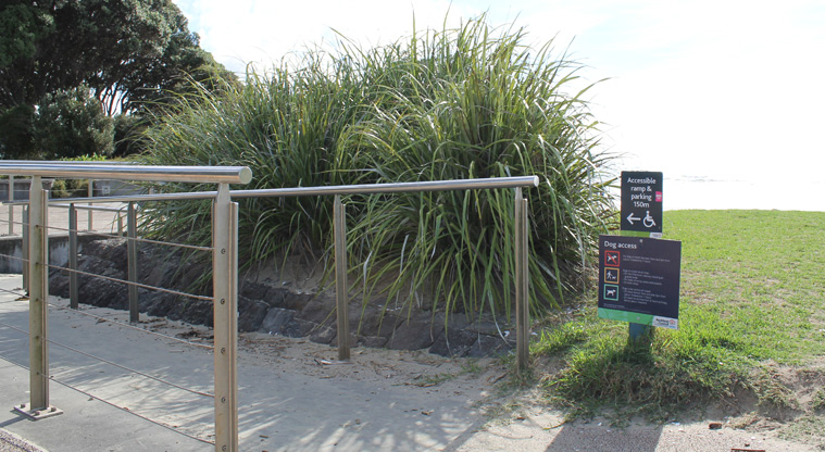 Moana Reserve - An accessible beach ramp. Photo credit: M Loubser.