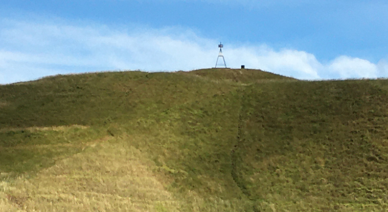Maungarei / Mount Wellington Domain - Looking up the maunga to the tihi (summit)