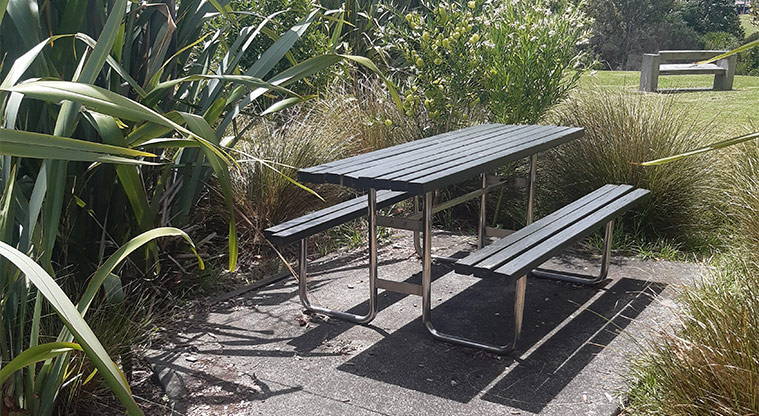 Olympic Park - Picnic table and seating.