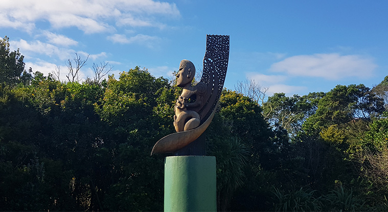 Olympic Park - Pou which is part of the art trail in the park.