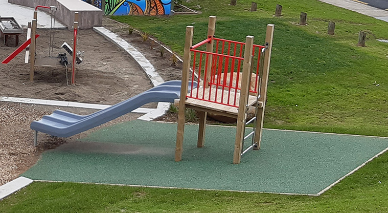 Otamariki Park - Junior slide in the playground.