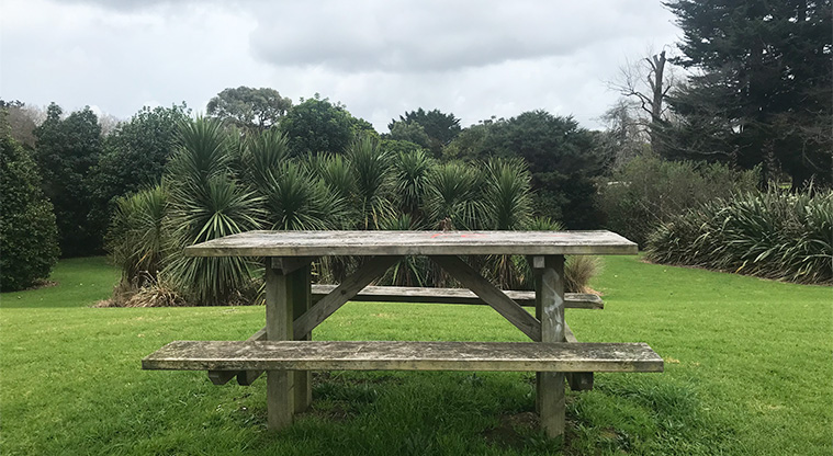 Ōtara Creek Reserve - Picnic table.