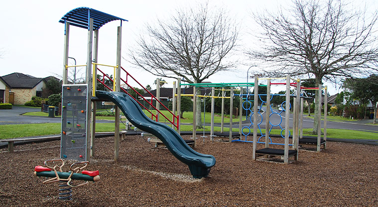 Paremuka Lakeside - Rocker toy in the playground. Photo credit: Tracey Hodder.