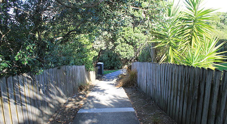 Pinecrest Drive Reserve - Section of the walkway into the reserve. Photo credit: M Loubser.