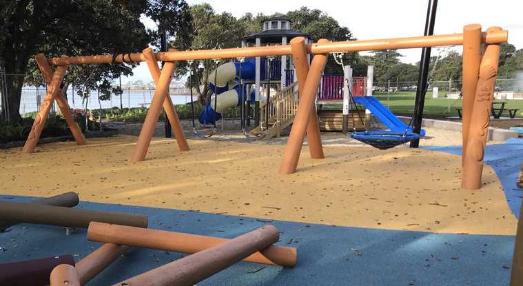 Selwyn Reserve - A stand of swings. Photo credit: T Hodder.
