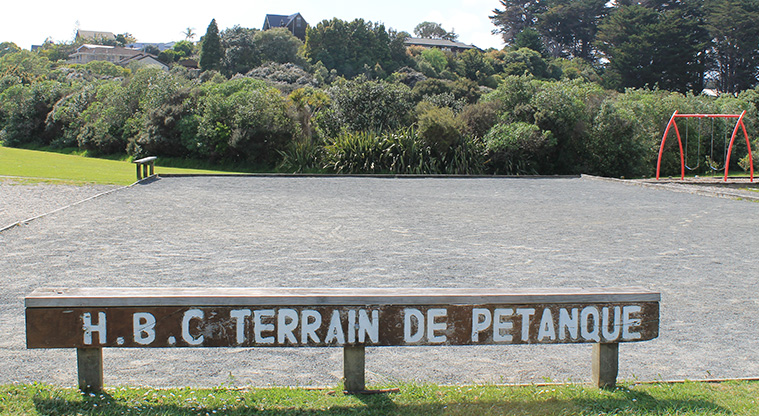 Stanmore Bay Park - Petanque terrain. Photo credit: M Loubser.