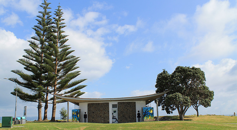 Stanmore Bay Park - Public toilets. Photo credit: M Loubser.