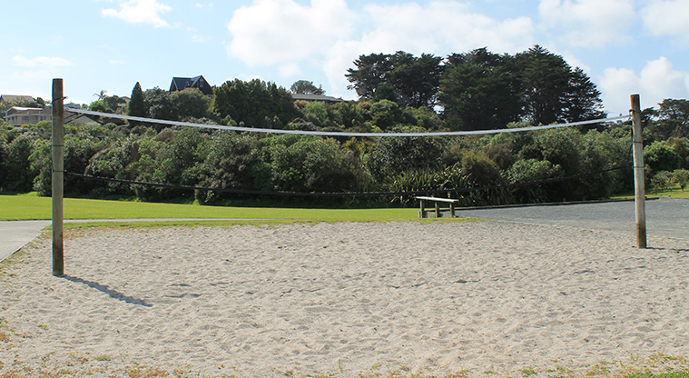 Stanmore Bay Park - Beach volleyball court. Photo credit: M Loubser.