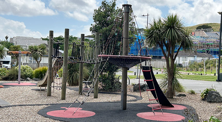 Turner Reserve - Climbing equipment with ladders and nets for the older kids. Photo credit: S Hulse