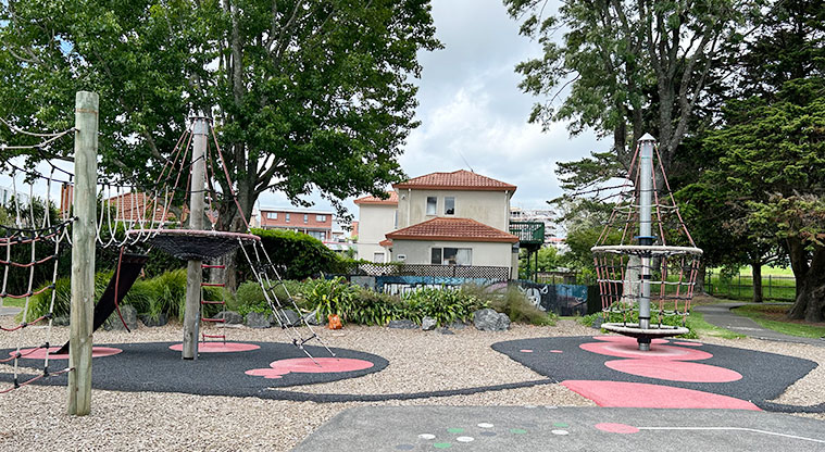 Turner Reserve - Climbing nets and equipment for the older kids. Photo credit: S Hulse