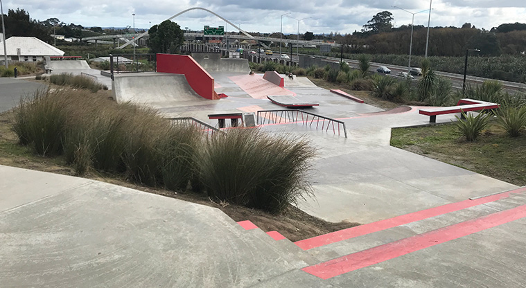 Valonia Reserve - Skate park. Photo credit: S Hulse.