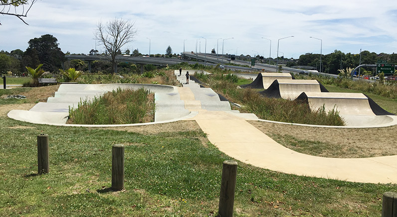 Waterview Reserve – The BMX track near one of the Waterbank Crescent entrances to the park.