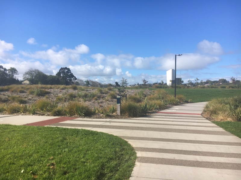 Alan Wood Reserve Path - The southern side of the bridge.