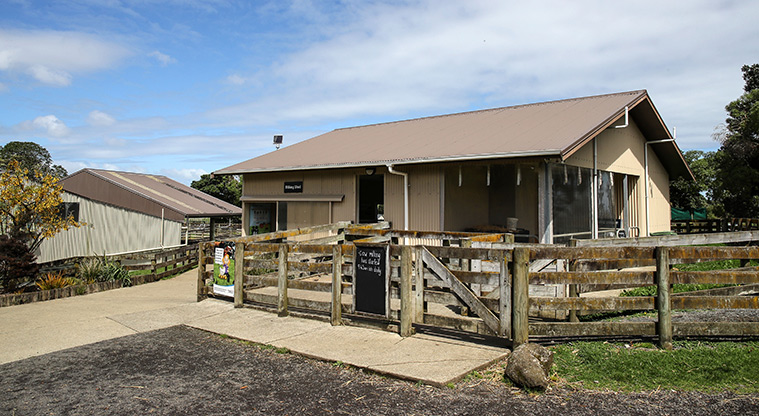 Ambury Farm Path - Outside the milking shed.