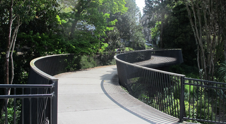 Central City Loop Path - View of Whitaker Place ramp.