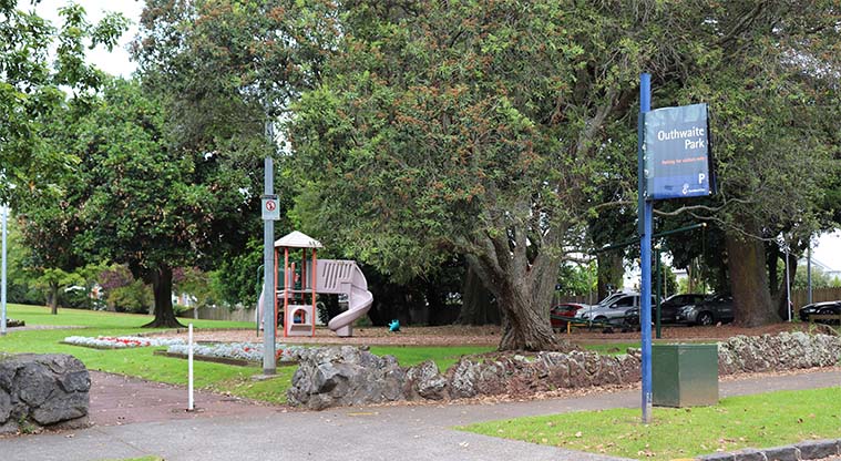 Coast to Coast Path (City to Pukekawa / Auckland Domain) – The path finishes by Outhwaite Park.