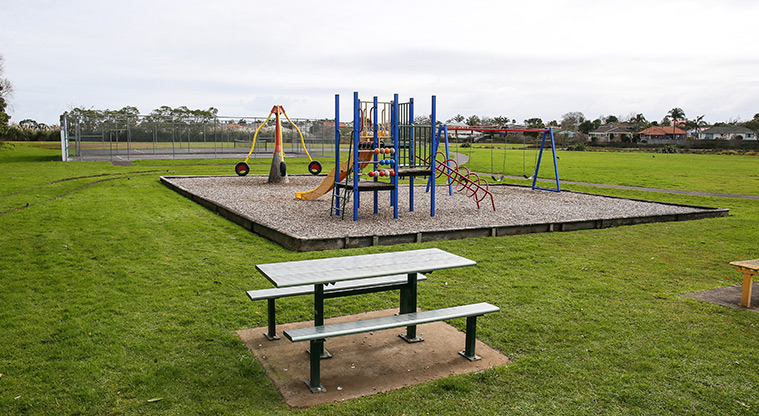 Conifer Grove Path - Children’s playground at Brylee Drive Reserve.
