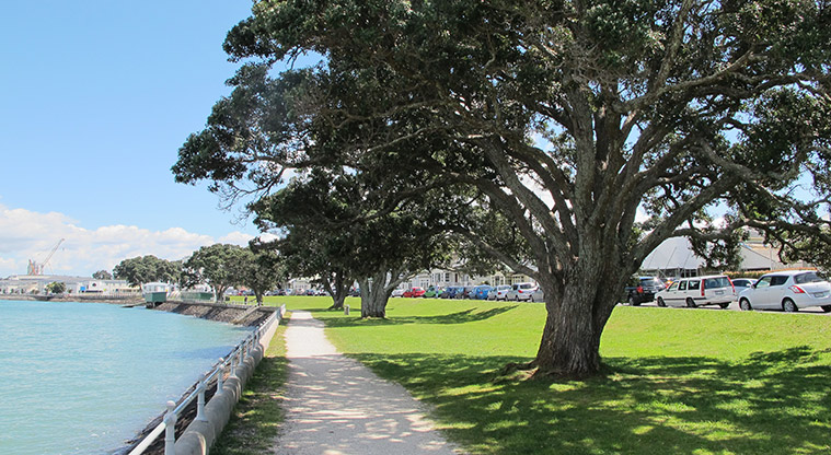 Devonport Navy Base Path - Typical section of path and seated areas