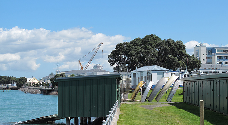 Devonport Navy Base Path - Boat storage