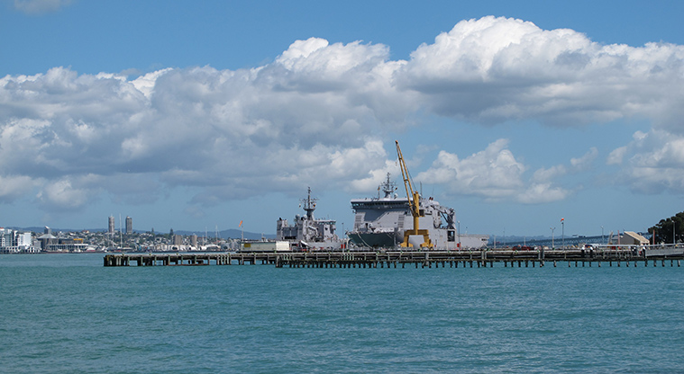 Devonport Navy Base Path - Views over the Naval Base