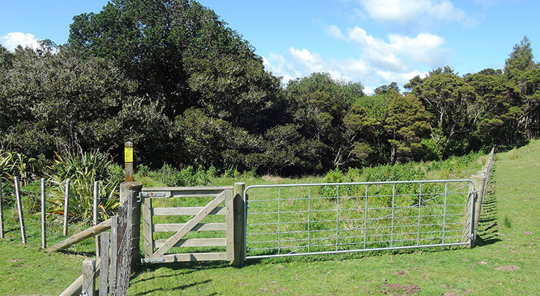 Duder Sustainable Path - Follow the yellow marker posts