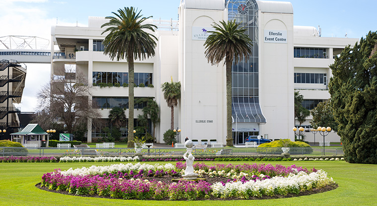 Ellerslie Town Centre Path - Ellerslie Racecourse gardens.