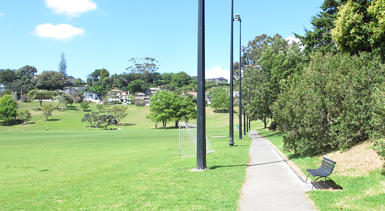Glover Park Path - Path alongside sport fields.