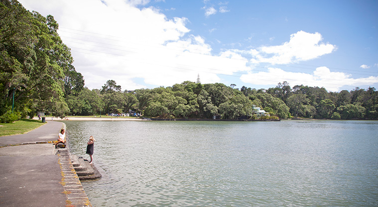 Te Ara o Tiriwa / Green Bay Path - Blockhouse Bay with tide in.