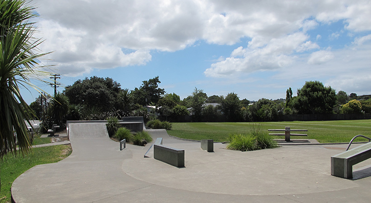 Greenhithe West Path - Skate park at Collins Park.