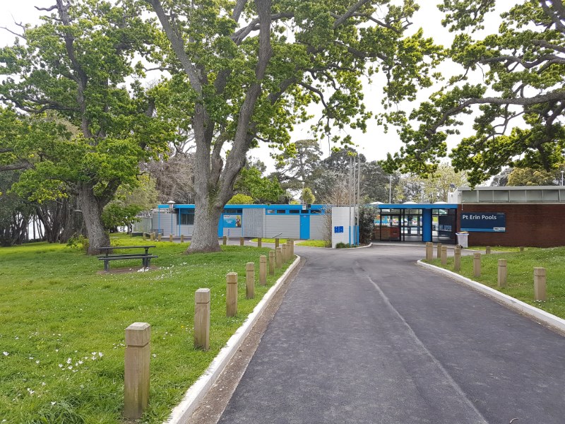 Grey Lynn to Pt Erin Path - The entrance of Point Erin Pools.
