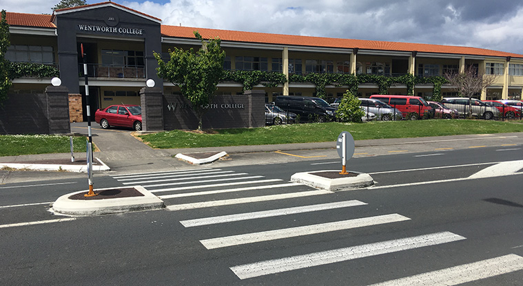 Gulf Harbour Path – Cross the road towards Wentworth College.