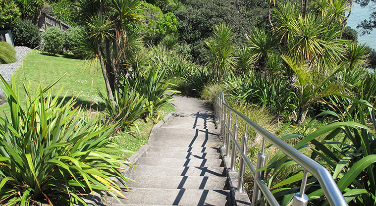 Half Moon Bay to Wakaaranga Creek Path – Short section of stairs.