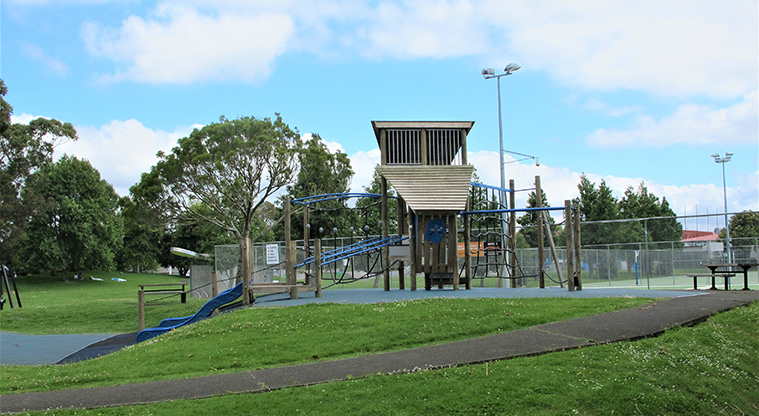 Henderson Loop Path - Te Pai Park playground.